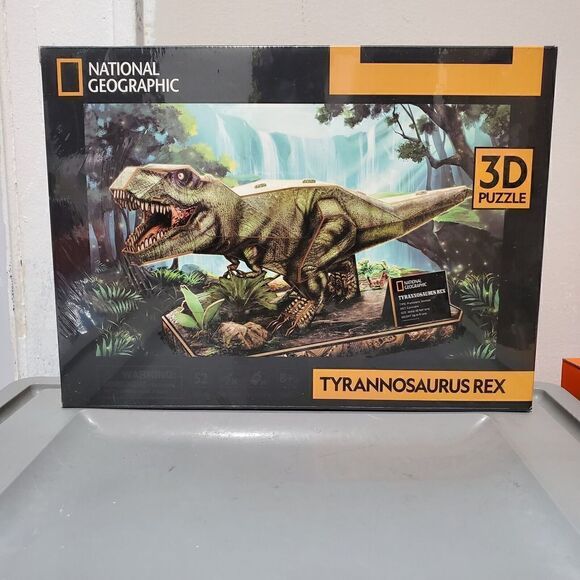 Tyrannosaurs Rex National 3D Puzzle Geographic DS1051 Cubic Fun New - Picture 1 of 8